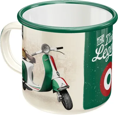 Obrázek produktu pro Nostalgic-Art - Smaltovaný hrnek - Vespa - Italská legenda