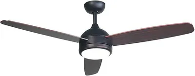 Obrázek produktu pro Stropní ventilátor s osvětlením, 3 barvy, reverzibilní motor, tichý provoz, 3 rychlosti