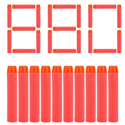 Zdjęcie produktu dla 880 strzałek do Nerf Elite 2.0, pociski uzupełniające do strzałek 7,2 cm, zapasowe strzałki z amunicją piankową do Nerf Hasbro Fortnite, kolor: czerwony