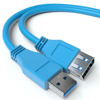 Produktbild von JAMEGA USB-3.0-Verlängerungskabel, Blau, 5 m