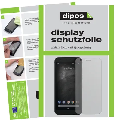 Produktbild von 1x Schutzfolie für Caterpillar Cat S52 matt Displayschutzfolie Folie Display Schutz dipos