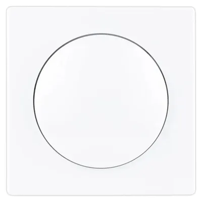 Produktbild von OBI Sirius Dimmer-Abdeckung weiß mit Drehknopf für Helligkeitsregler