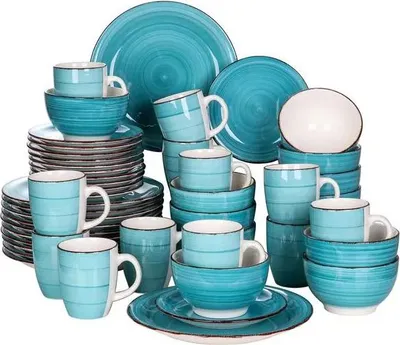 Produktbild von Porzellan-Geschirr-Set, Vintage-Design, verschiedene Stückoptionen