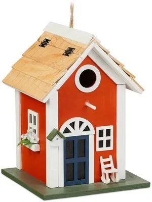 Produktbild von Famanu Vogelhaus Dekorativ in Landhausstil - Bunt, 25 x 18,5 x 18,5 cm