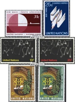 Produktbild von Briefmarken UNO - New York 1977 Mi 309-310,311-312,313-314 (kompl.Ausg.) postfrisch Postbeförderung