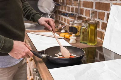 Imagen del producto de Placa de vidrio protectora para cocina, dimensiones 30x52 cm
