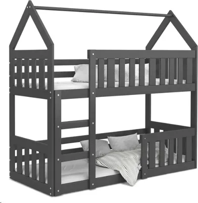 Produktbild von Etagenbett hochbett kinderzimmer kinderbetten jugendzimmer Hause mini 80x190 grau