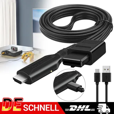 Produktbild von For Nintendo Gamecube Super NES/SNES N64 To HDMI Adapter Converter HD Cable