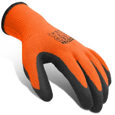 Immagine prodotto di Pratici guanti da giardinaggio per uomo e donna - Arancione - XL / Taglia 10 - Riutilizzabili - BPK