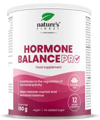 Obrázok produktu pre Nature's Finest Hormone Balance Pro - Hormonálna harmónia - Zlepšovač nálady - Ašvaganda, ľubovník bodkovaný, B-komplex - Vegánsky, Prírodný