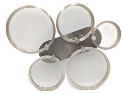 Produktbild von LeuchtenDirekt Deckenleuchte Beleuchtung Johanna 48 Watt Silber Modern Wohnzimmerlampe