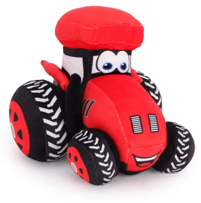Immagine prodotto di Trattore agricolo in peluche Toyland®, 21 cm (8 pollici) – Decorazione per camerette per bambini (rosso)