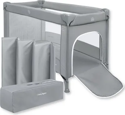 Produktbild von Cestovní postýlká Happy Traveler BASIC - šedá