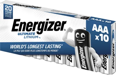 Produktbild von Energizer Ultimate Lithium, Einwegbatterie, AAA, Lithium, 1,5 V, 10 Stück(e)
