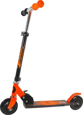 Produktbild von Best Sporting Scooter 125er Rolle, Tretroller für Kinder, klappbar, Farbe weiß/blau oder schwarz/orange, Farbe:schwarz / orange
