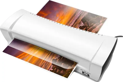Obrázek produktu pro Laminovací stroj, výkon 200 W, rychlost 280 mm/min, kompatibilní s formáty A4/A5/A6, materiál ABS + hardware, teplota ohřevu 125 °C – 135 °C