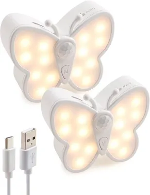 Imagen del producto de Lámpara LED con sensor de movimiento - Pack de 2 - Ideal para iluminación de pasillos y escaleras