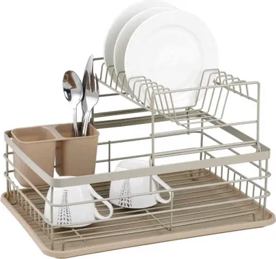 Produktbild von 2-stufiger Geschirrtrockner, Abtropfgestell, Geschirrabtropfgestell 43x32x27cm KINGHOFF KH-1839