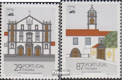 Produktbild von Briefmarken Portugal - Madeira 1989 Mi 127-128 (kompl.Ausg.) postfrisch Gebäude