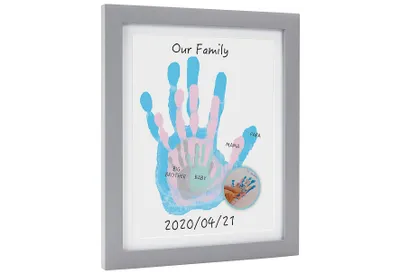 Produktbild von Babyabdruck Handabdruckrahmen 'Familie'