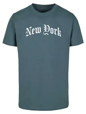 Produktbild von Mister Tee - "New York Wording" T-Shirt für Herren TN1988 (S) (Staubiges Blau)