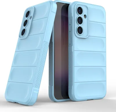 Produktbild von Handy Hülle für Samsung Galaxy S23 FE Grip Case Cover Schutzhülle Softgrip Farbe: Hellblau