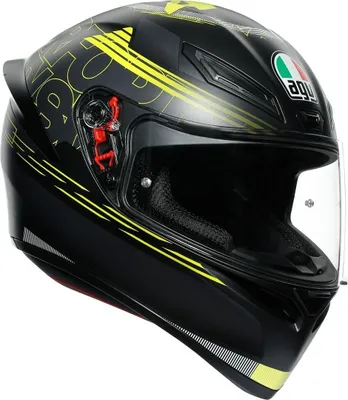 Obrázek produktu pro Přilba AGV K-1 Track 46, černá/žlutá, XS (53/54)