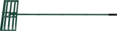 Produktbild von UISEBRT 75x25cm Rasen Rakel Rakel zum Sanden Abziehen Rasen Nivellierrechen Rasenwerkzeug ergonomischem Griff für Golfplatz Garten, Grün