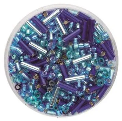 Produktbild von Glorex Rocailles + Glorex Stifte 6 mm 17 g, mix