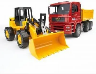 Produktbild von Bruder 02752 - MAN TGA sklápěč a FR 130 kloubový kolový nakladač