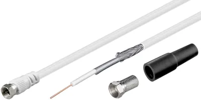 Produktbild von Goobay 51624, 10 m, F-Typ, Koaxial, Weiß