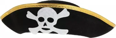 Productafbeelding van Piratenhoed met gouden details, maat S - Godan