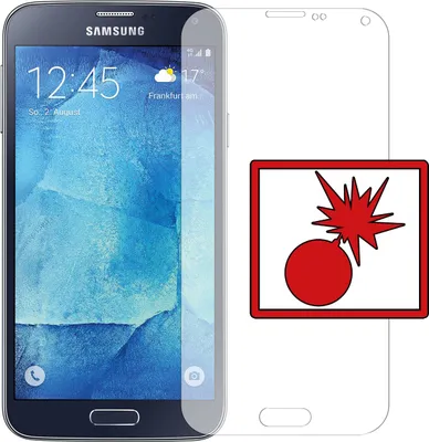 Produktbild von 2x Slabo Panzerschutzfolie für Samsung Galaxy S5 neo KLAR "Shockproof" Displayfolie Schutzfolie Folie