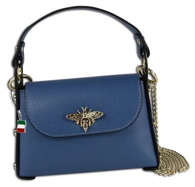 Immagine prodotto di Florence borsa a tracolla in pelle jeans blu OTF817F