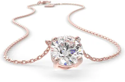 Immagine prodotto di SERASAR Collana Premium Donna [Zirconia] | Acciaio chirurgico 316L | Impermeabile | Lunghezza regolabile | Colore: Oro rosa | Scatola per gioielli inclusa