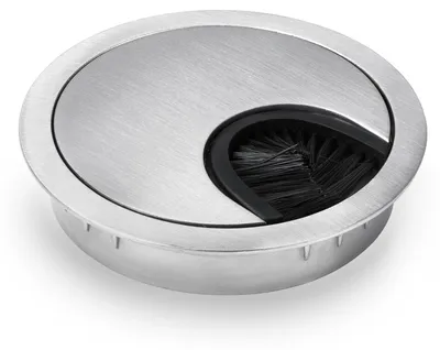 Image de Novaato Passe-câbles avec brosses pour plus d'ordre sur le bureau 60 mm 2 x
