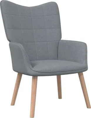 Produktbild von Sessel Hellgrau Stoff 61,5 x 69 x 95,5 cm (B x T x H)