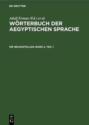 Produktbild von Die Belegstellen, Band 2, Teil 1