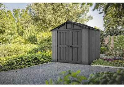 Produktbild von Gartenhaus Keter Stronghold 8x6 inkl. Fußboden 252 x 174,9 cm anthrazit