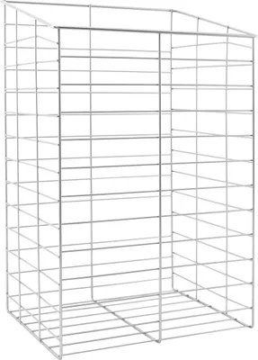 Produktbild von VS Allzweckkorb schräg quermaschig 350 x 480/550 x 280 mm Stahldraht