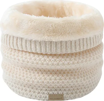 Produktbild von Winter Schlauchschal Loopschal Rundschal Dicker Fleece Halswärmer Gefüttert Weich Thermo Neck Tube Halstuch Halswärmer für Damen und Herren Winter für Sport Skifahren Herren und Damen