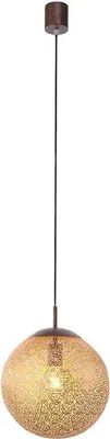 Produktbild von Pendelleuchte - Goldfarben - Rostfarben - Metall - 1-flammig - 30 x 140 cm