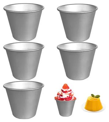 5 Puddingförmchen, Antihaft-Backformen, Mini-Puddingbecher