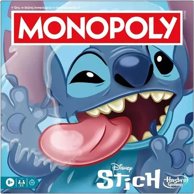 Produktbild von Monopoly Stitch, Hasbro-Spiel, polnische Version