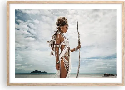 Produktbild von Gerahmtes Poster - Rahmen in heller Eiche - Brennen Mann Frau - 70x50 cm - Wand Bild - Wanddeko - Wandbilder - Wandposter - Bilderrahmen - Bilder - Kunstdruck - Wandbild - P2NAA70x50-4275