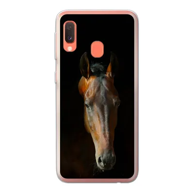 Produktbild von MuchoWow® Handyhülle Schutzhülle Hülle für Samsung Galaxy A20e Pferde - Tiere - Braun Silikon Softcase Handy Hülle - Abdeckung