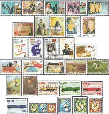 Produktbild von Briefmarken Malta 1996 Mi 975-1004 (kompl.Ausg.) Jahrgang 1996 komplett postfrisch Jugendwohlfahrt