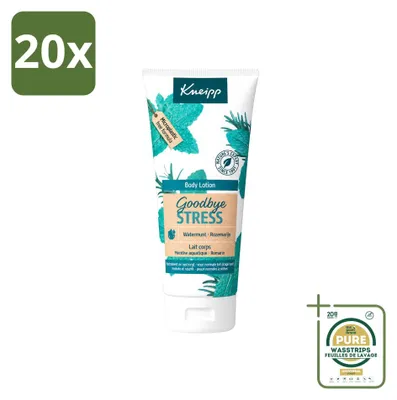 Productafbeelding van 20 x Kneipp Goodbye Stress Lichaamslotion – Watermunt & Rozemarijn – 200 ml - Voordeelverpakking - 20 stuks
