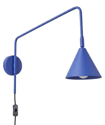 Image de Applique NOX outremer 1xE14  10W acier 30x61x14cm Sollux Lighting