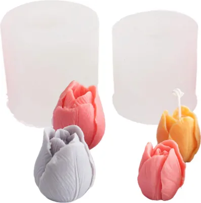 Produktbild von Famanu 3D Tulpenform Silikon - 2 Stück